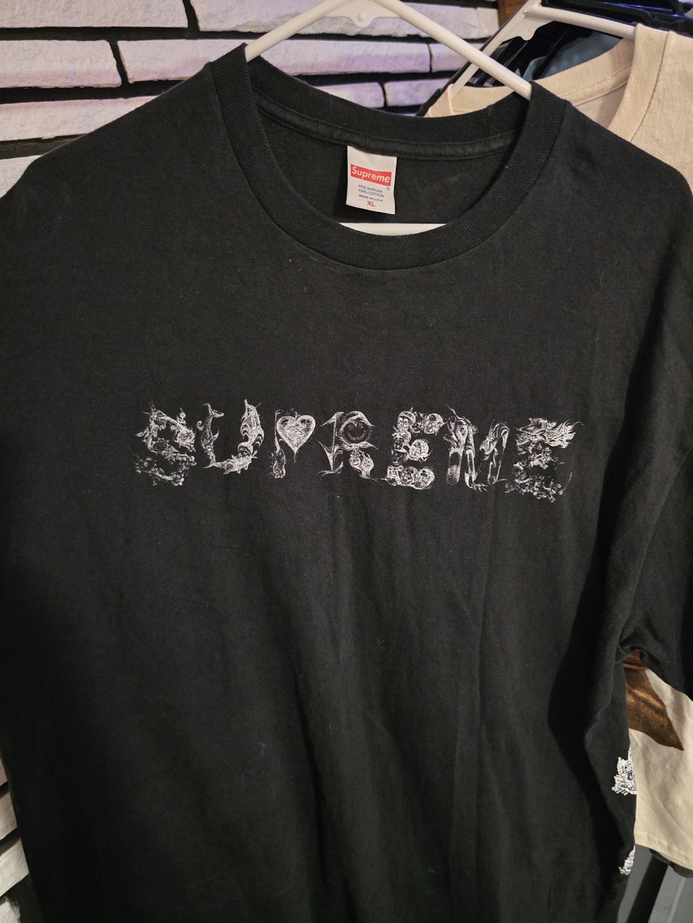 Supreme Morph Tee Black XL SS20 Keegan Dakkar Graphic